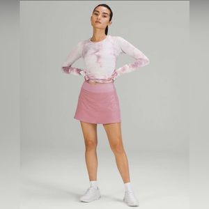 Lululemon Pace Rival mid-rise skort - size 10 Long- pink taupe
